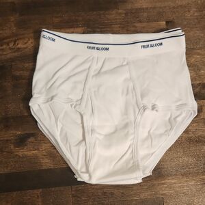 4 Pairs Fruit of the Loom White Briefs Size M NWOT